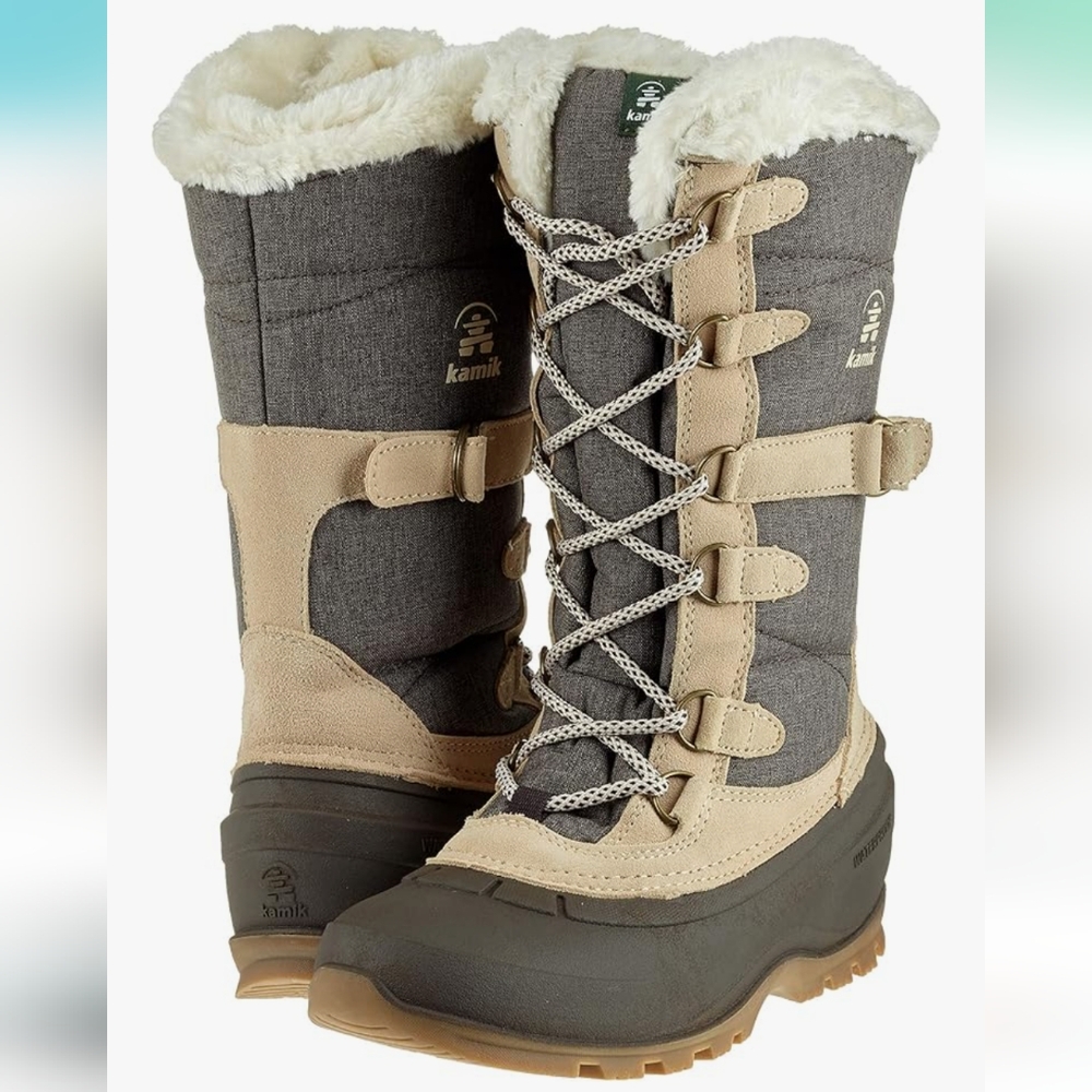 Kamik Women's Tan and Brown Winter Boots